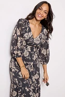 Ariana Floral Midi Dress