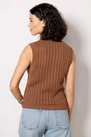 Pointelle Shell Vest