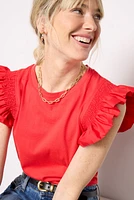 Maia Flutter Sleeve Top
