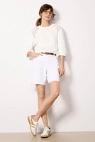 Joanne Crochet Trim Sweatshirt