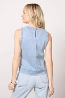 Avery Denim Shell Top