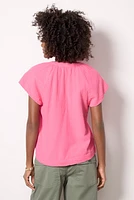 Gauze Flutter Top