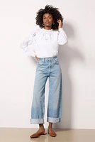 Lace Popover Blouse