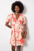 SS V Neck Mini Dress