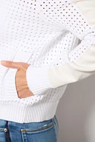 Harlow Open Stitch Bomber