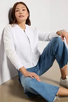 Harlow Open Stitch Bomber