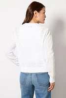 Harlow Open Stitch Bomber