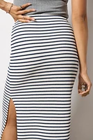 Anna Stripe Midi Skirt