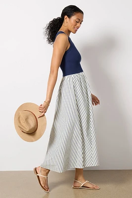 Rhett Mixed Media Maxi Dress