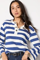 Bailey Stripe Grommet Sweatshirt