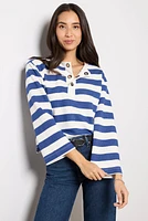 Bailey Stripe Grommet Sweatshirt