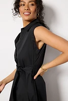 Perry Tie Waist Shirt Dress