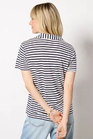 Striped Polo Tee