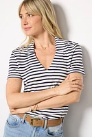 Striped Polo Tee