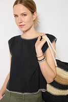 Blanket Stitch Top