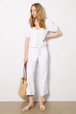 Lana Crop w Cuff