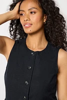 Natalia Long Linen Vest
