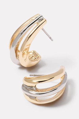 Dowden Two Tone Earring