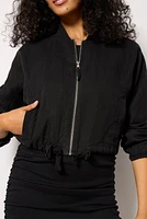 Noa Relaxed Linen Bomber