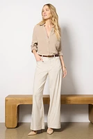 Joelle Stretch Linen Trouser