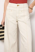 Meg Wide Leg with Contrast Stitch