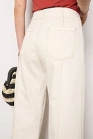 Meg Wide Leg with Contrast Stitch