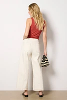 Meg Wide Leg with Contrast Stitch