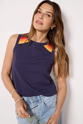 Ayla Stripe Raglan Tank
