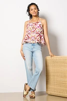 Eyelet Button Back Cami