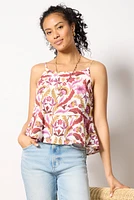 Eyelet Button Back Cami