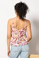 Eyelet Button Back Cami