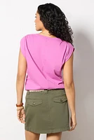 Leah Gathered Tee