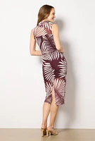 Halter Midi Mesh Dress