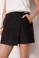 Layla Stretch Linen Skort