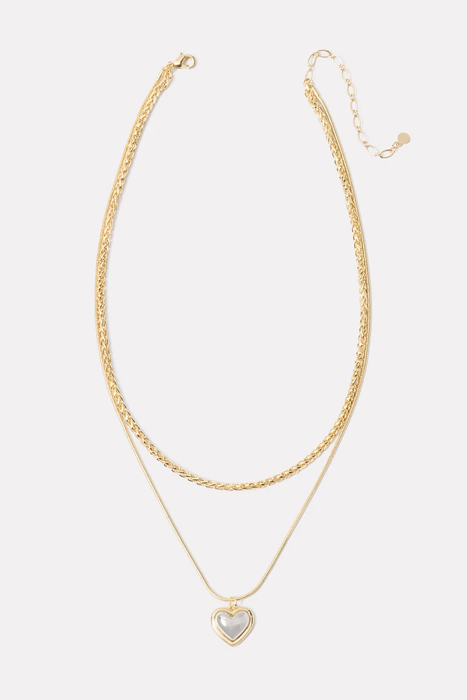 Juno Heart Layer Necklace