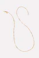 Paperclip Charm Necklace 24`
