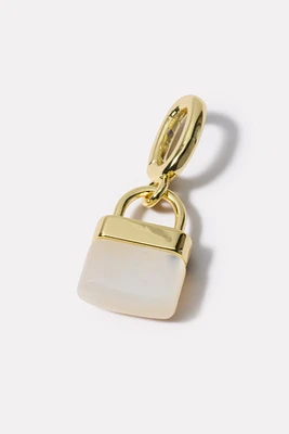 Padlock Parker Charm - Mother of Pearl
