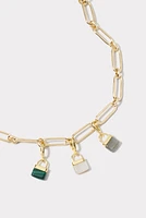 Padlock Parker Charm - Mother of Pearl