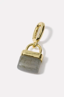 Padlock Parker Charm - Labradorite