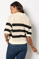 York Open Weave Pullover