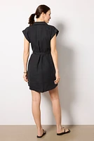 BELTED TUNIC SHIRT DRESS