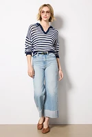 Kimberly Stripe Tipping Pullover