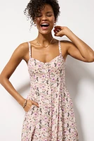 Angel Eyes Toile Midi Dress