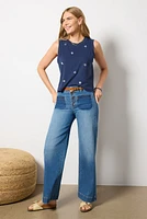 Jayla Embroidered Muscle