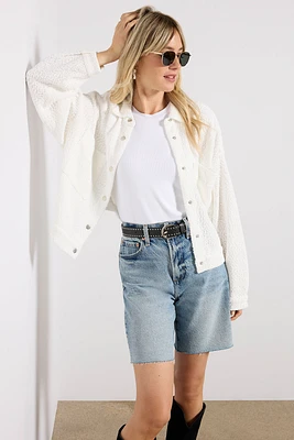 Trimmer Knit Shacket