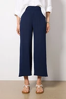 Medina Smocked Waist Cropped Pant