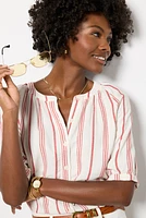Lumi Split Neck Blouse