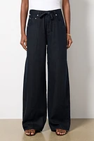 Brynn Drawstring Linen Pant