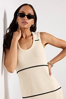 SCOTT SCOOP NECK MIDI DRESS