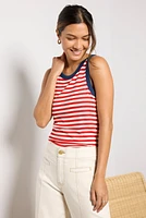 Sonya Stripe Ringer Tank